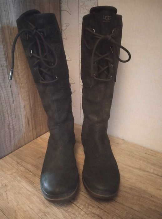 зимові чоботи UGGS (натуральний нубук, вовна)