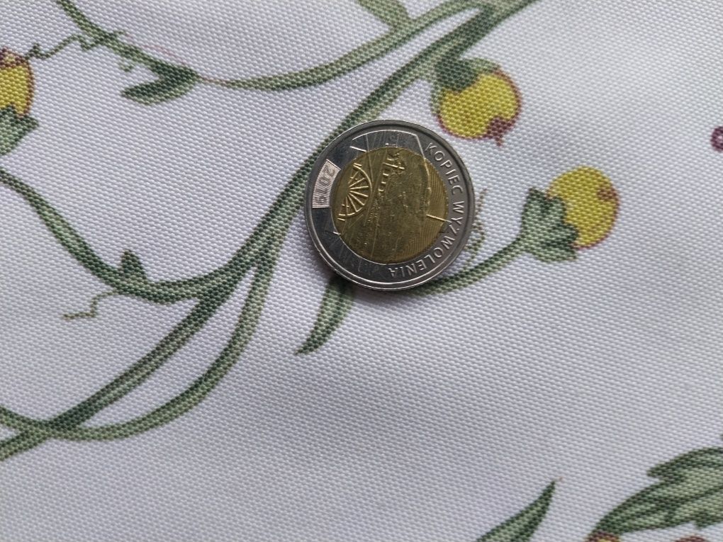 Moneta 5 zł z folderem