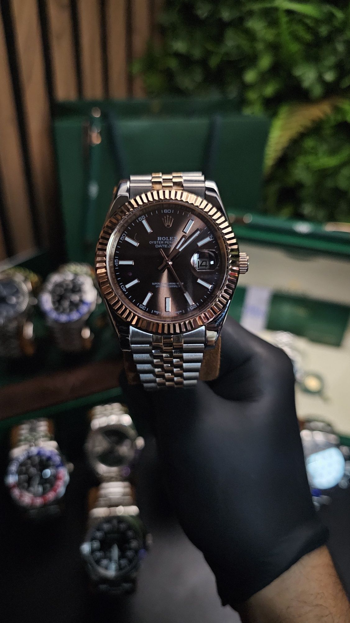 Rolex Datejust mostrador Chocolate