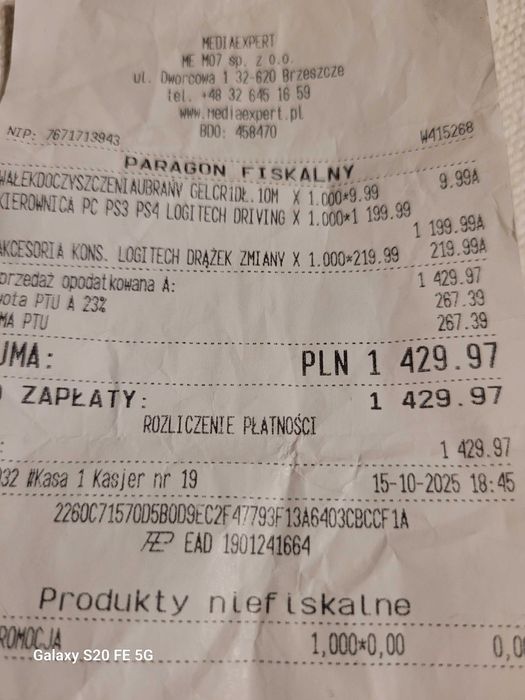 Kierownica Ps5 + Shifter