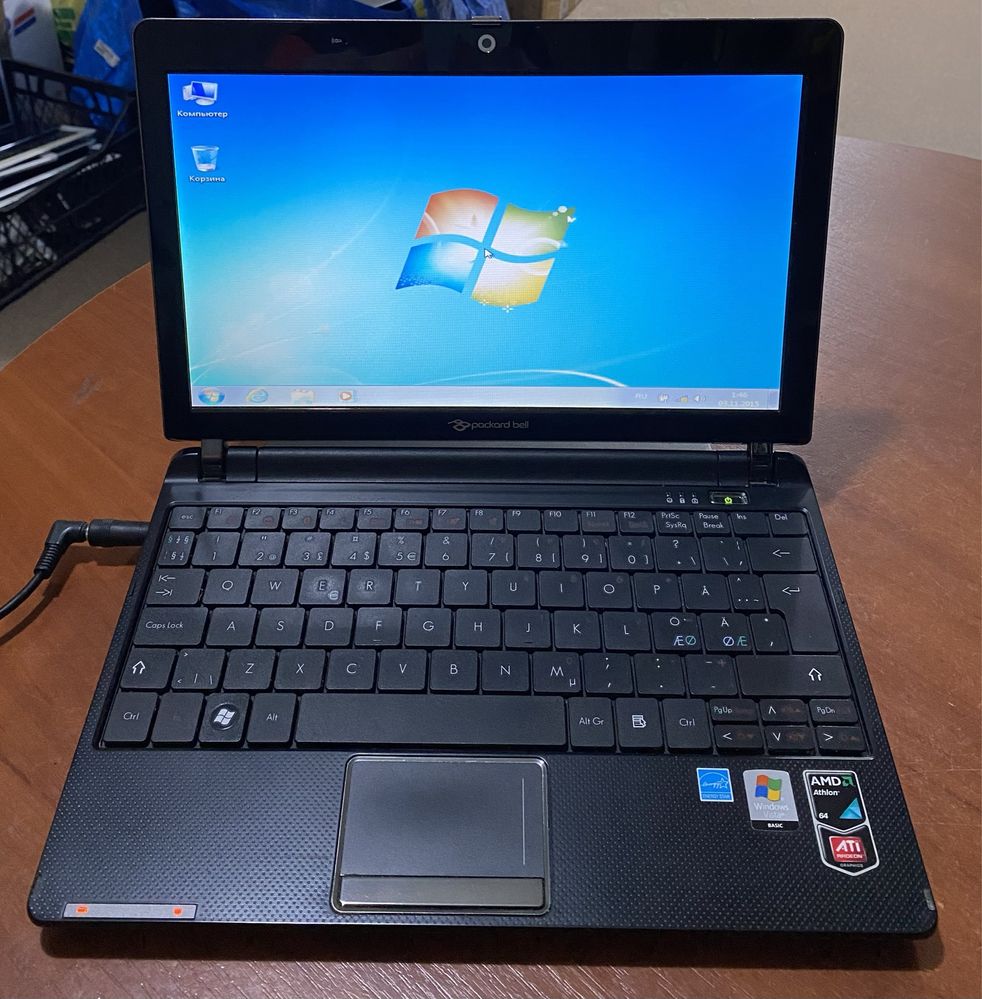 ноутбук Packard Bell ZA8 11.6"/1GB RAM/160GB HDD! N1331