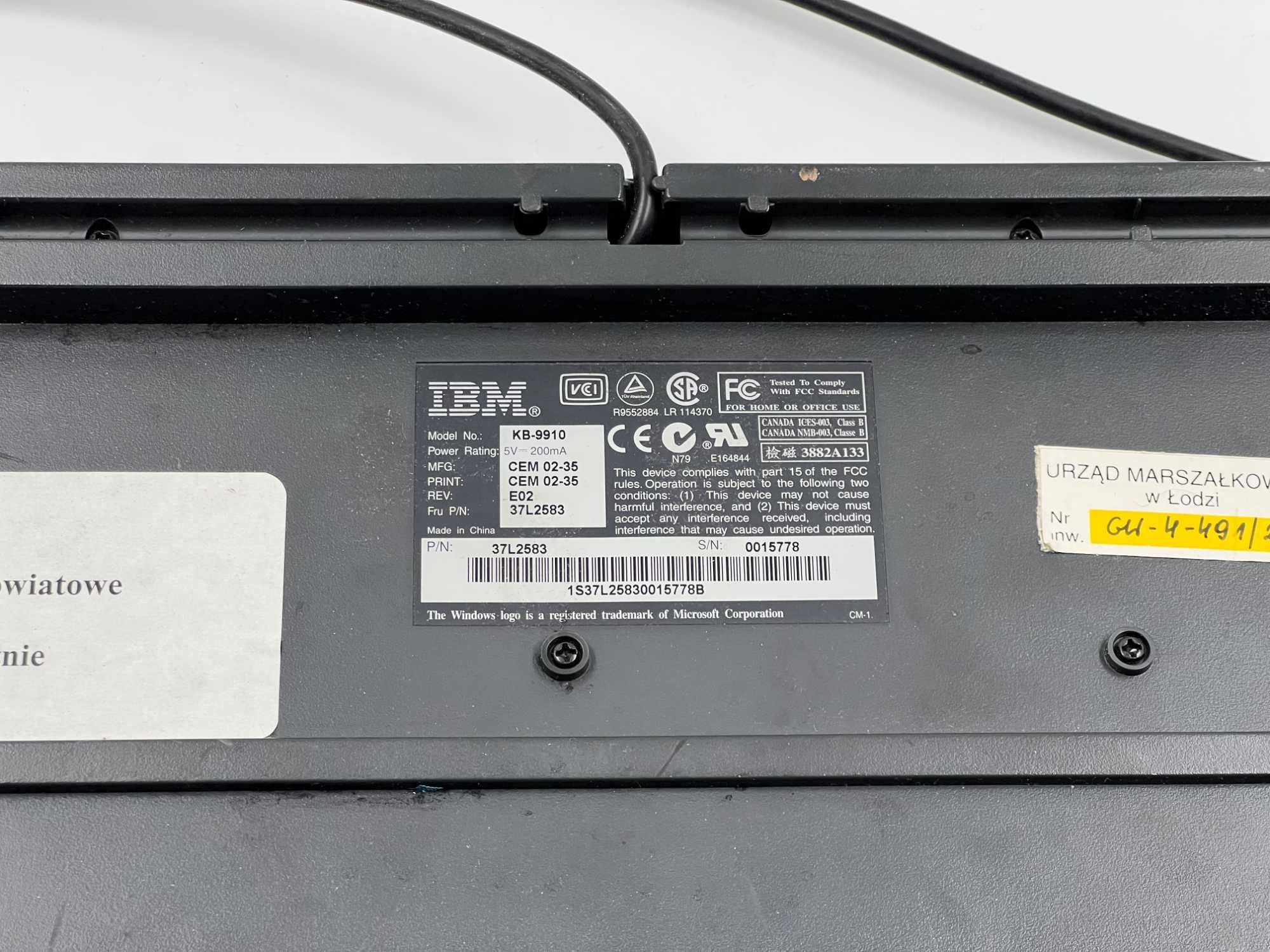 Klawiatura IBM KB-9910