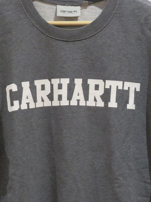Camisola Sweat Carhartt | Cinza Escuro | Letras Brancas | Tamanho M