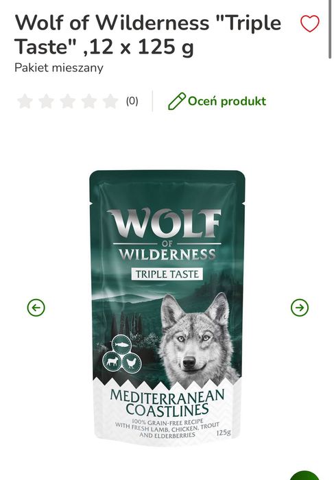 Karma mokra Wolf of Wilderness