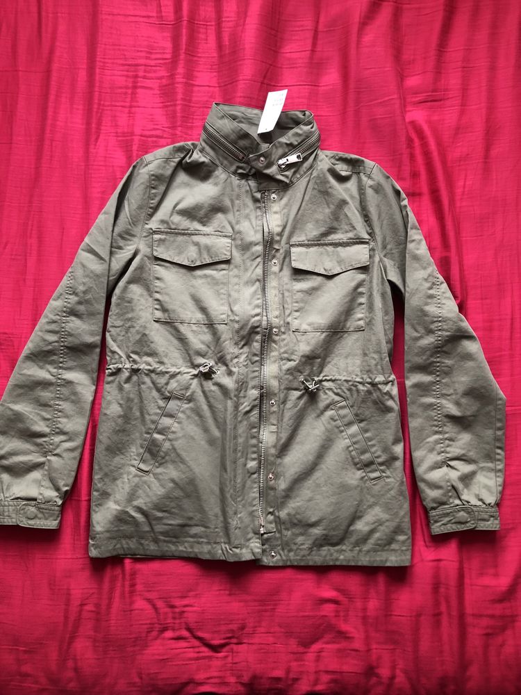 Kurtka khaki zielona parka H&M nowa