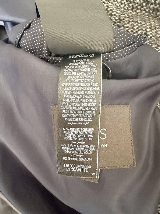 Напіввовняне твідове чоловіче пальто marks & spencer