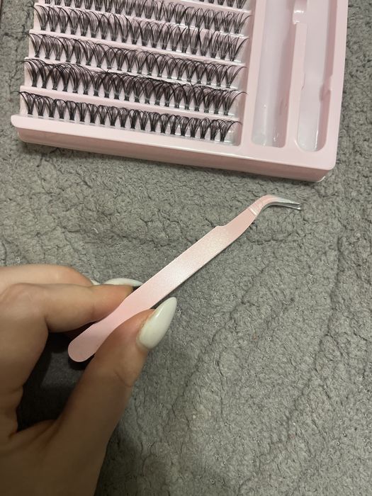 Набір пучкових вій із клеєм 30д