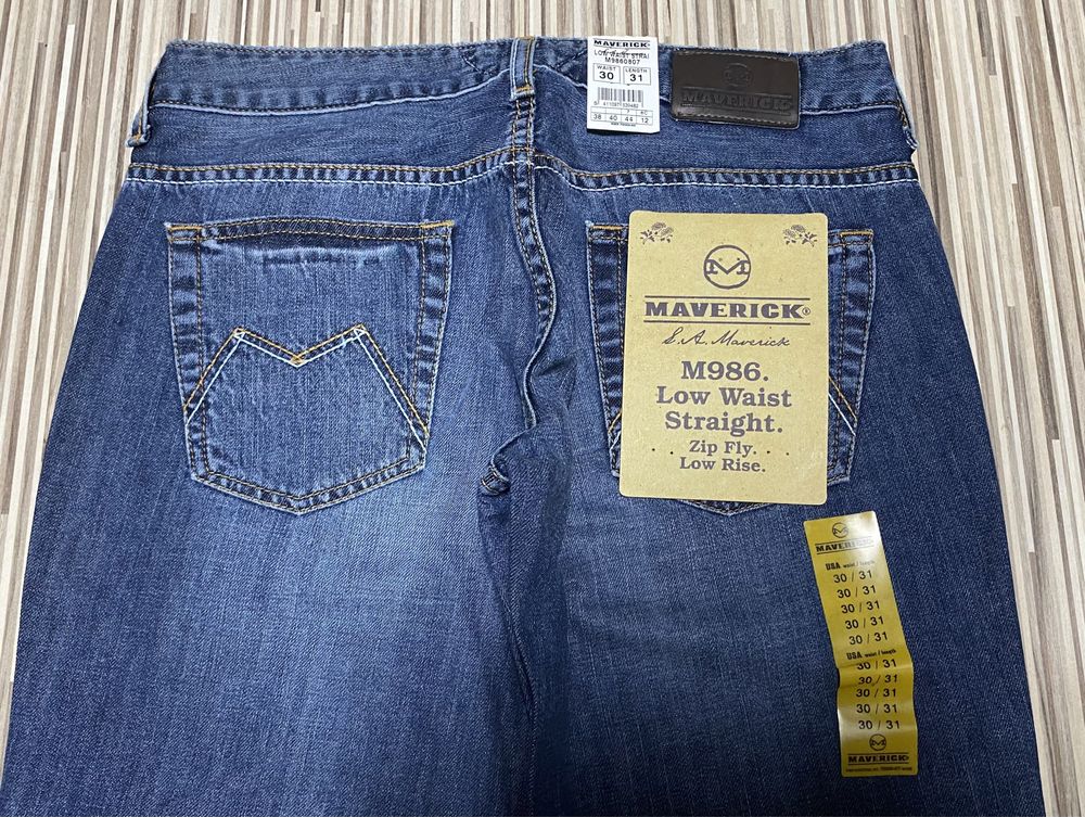 Spodnie damskie jeans dzwony 30/31 pas 76 cm komplet 2 sztuki Lee nowe