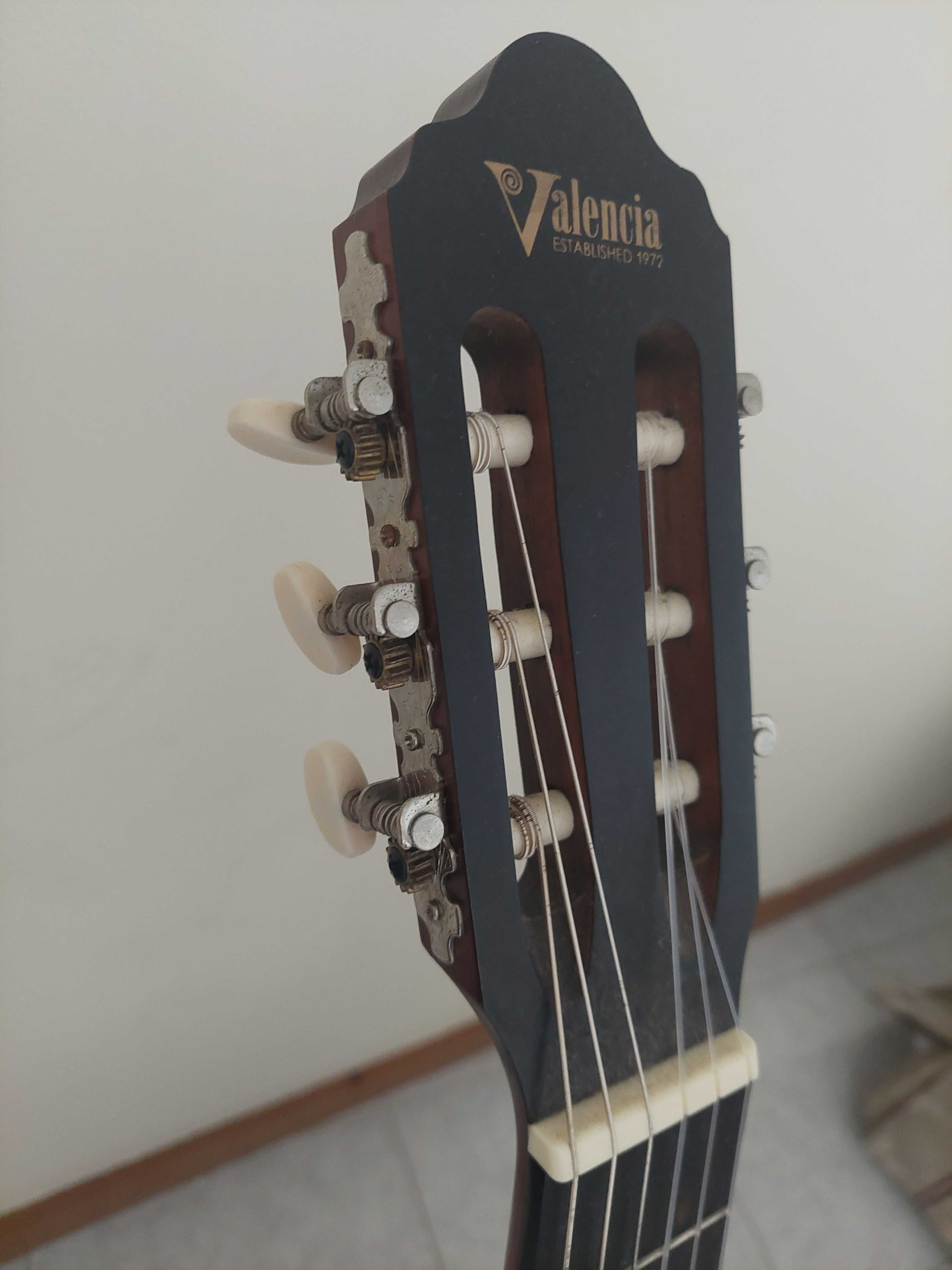 Violão Nylon muito macio VALENCIA com CAPO e Suporte