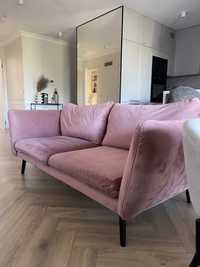 Sofa Nordic Line, tkanina FRENCH VELVET brudny róż