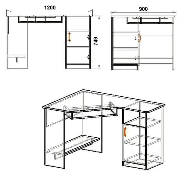 Продам кутовий стіл