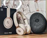 Słuchawki Beats Solo Pro Wireless bezprzewodowe gold white