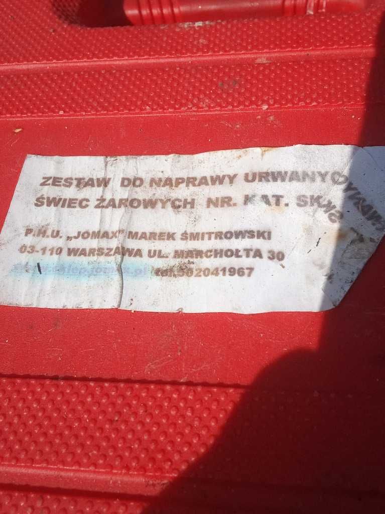 Zestaw na naprawy urwanych swiec zarowych