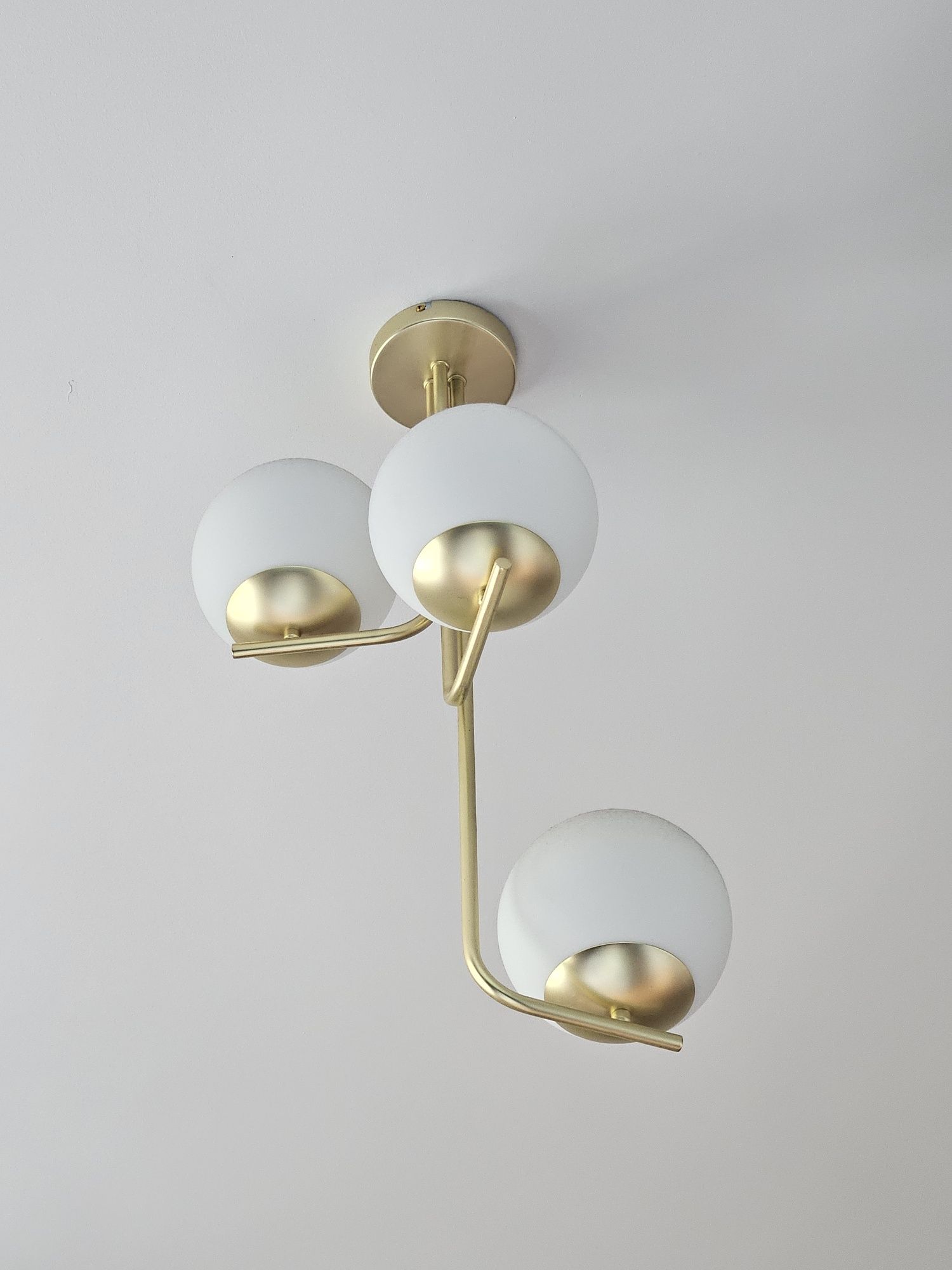 Lampa wisząca złota kule GoodHome Baldaz 3 punktowa