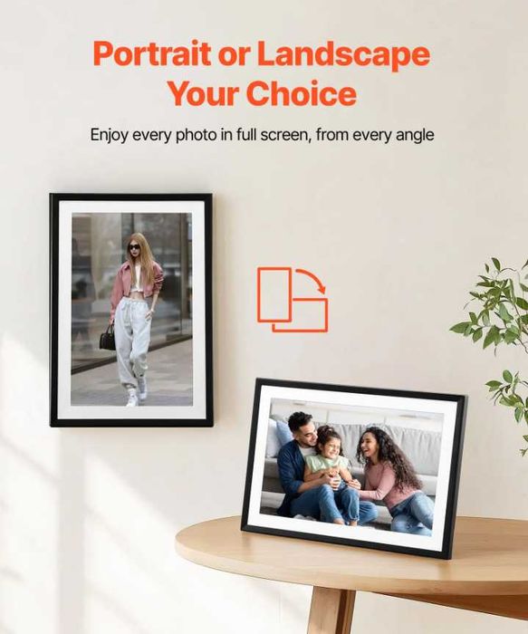 Moldura Digital 260x180 mm 10" | Tela IPS Touch 32 GB Wi-Fi