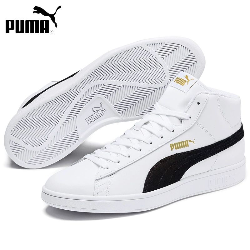 Кросівки ОРИГІНАЛ кеди жіночі Puma Smash V2 Mid white black