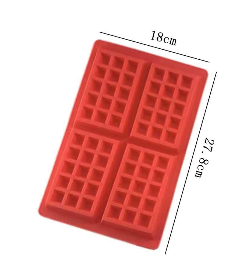 Molde de waffle quadrado