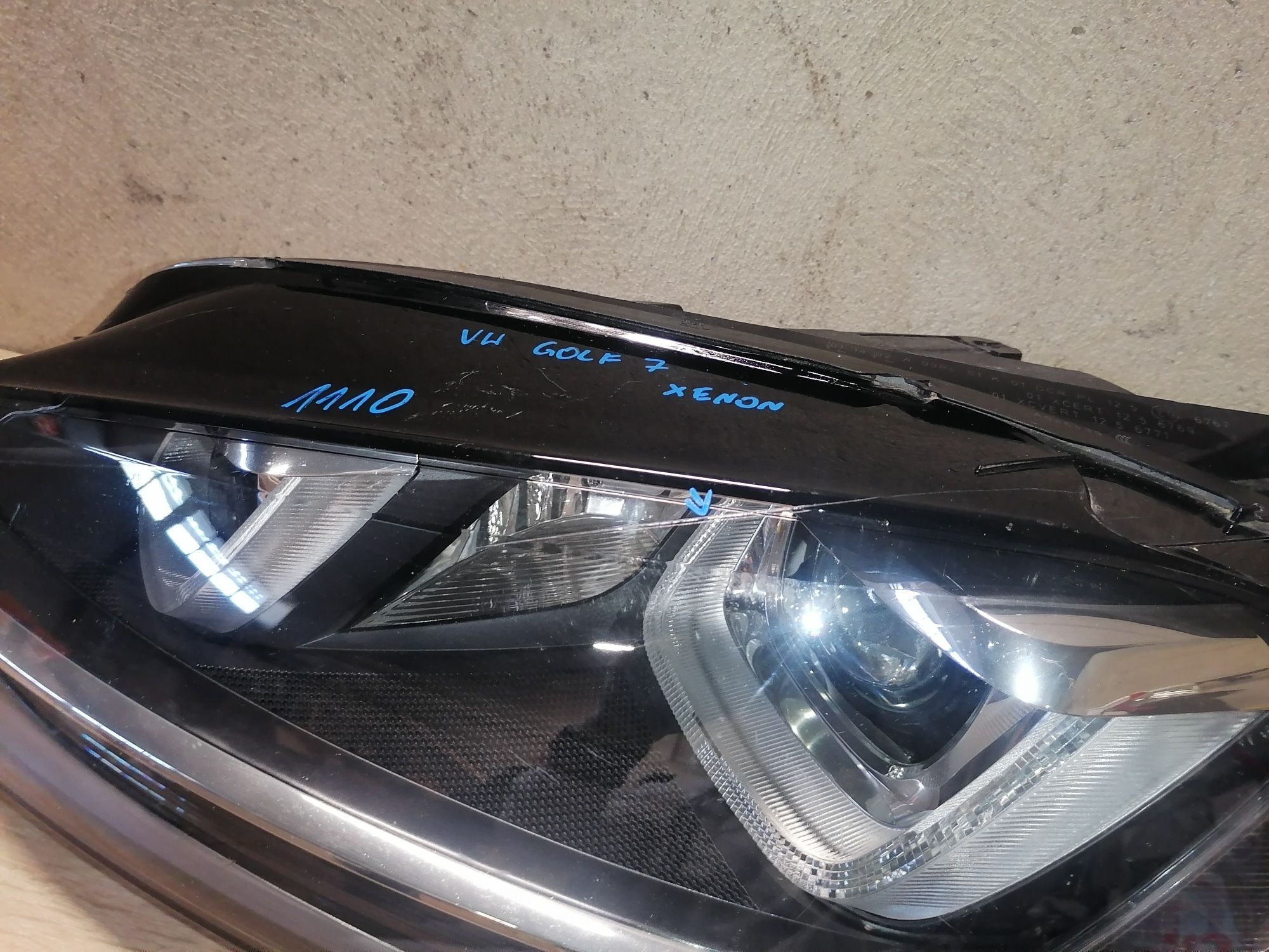 VW Golf 7 VII Lampa xenon led lewa