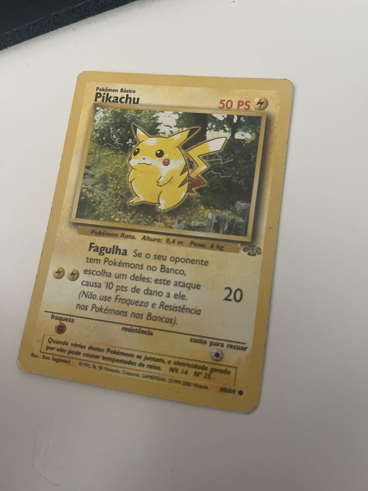 Pikachu Basic Pokémon 1st Edition 60/64 - Jungle Wizards 1995 to 1999