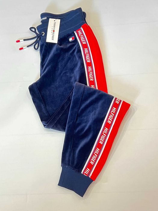 Велюровые штаны джоггеры Tommy Hilfiger Томми Хилфигер