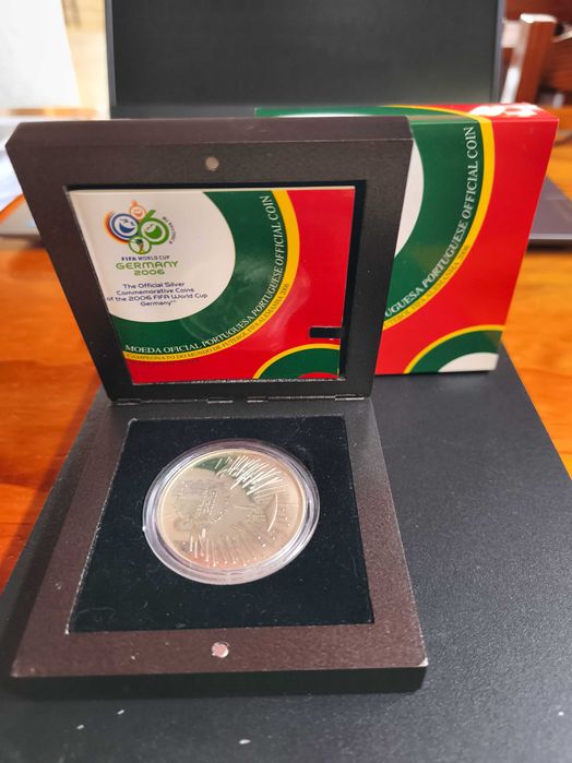 moeda 10€ prata proof - Campeonato do Mundo de Futebol - 2006