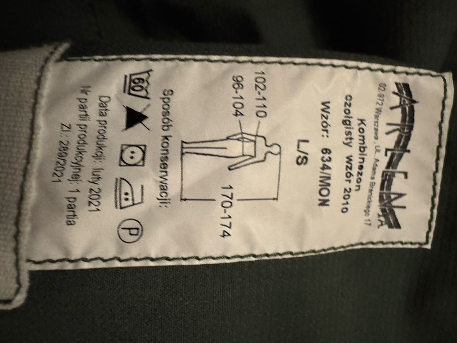 Kombinezon Czołgisty L/S