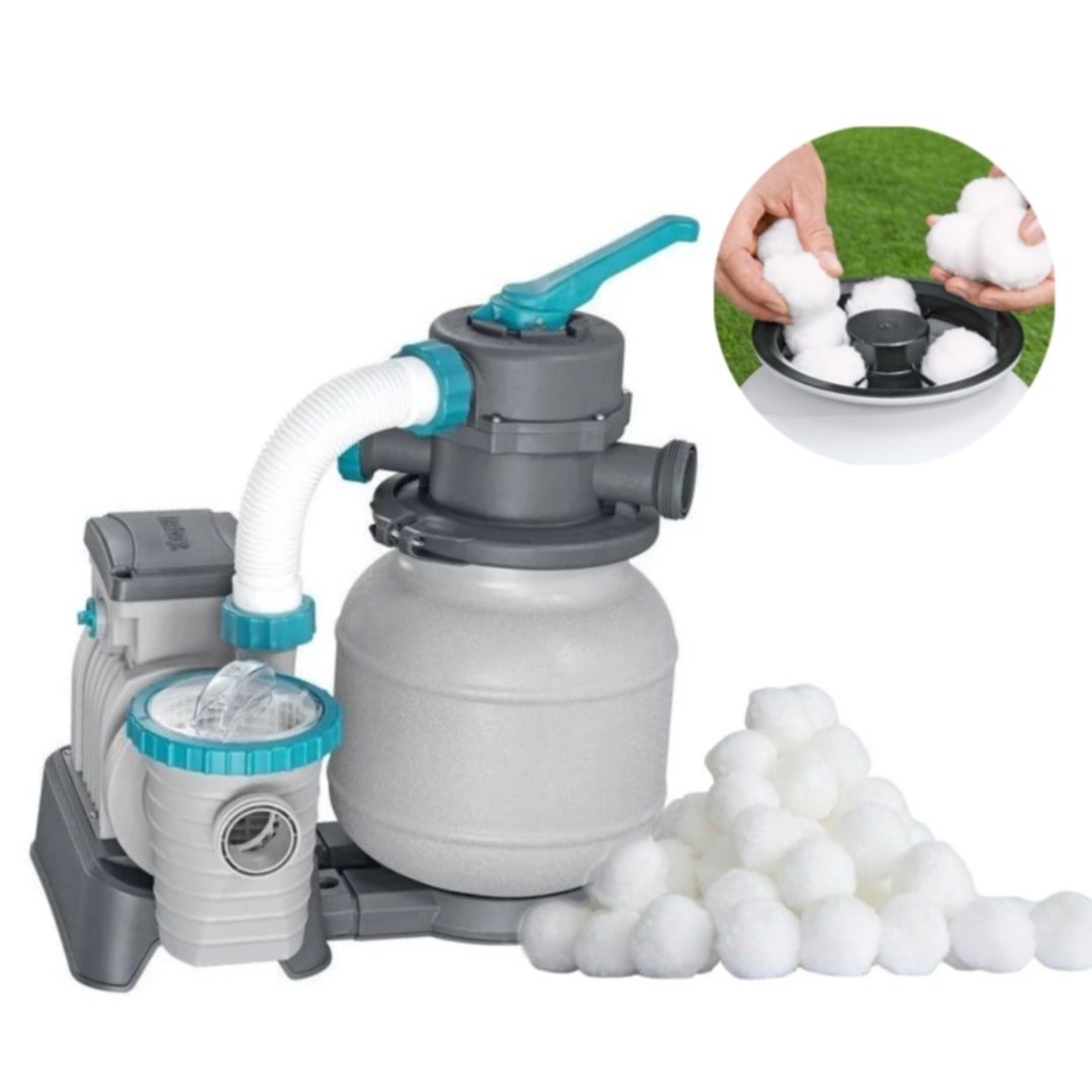 Pompa piaskowa + kulki Nowa filtr basenowy 6056l l/h Bestway 58497
