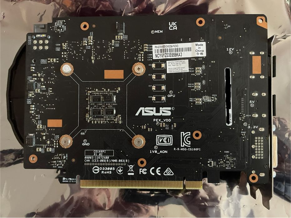 GTX 1650, Placa Gráfica nVidia Asus 4 GB RAM