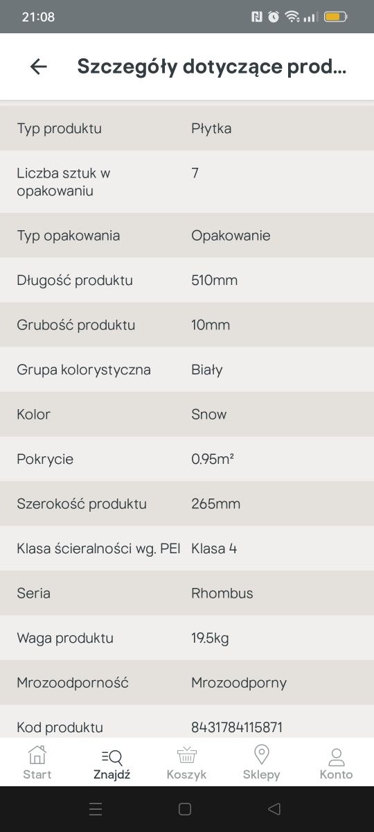 Gres Rhombus snow