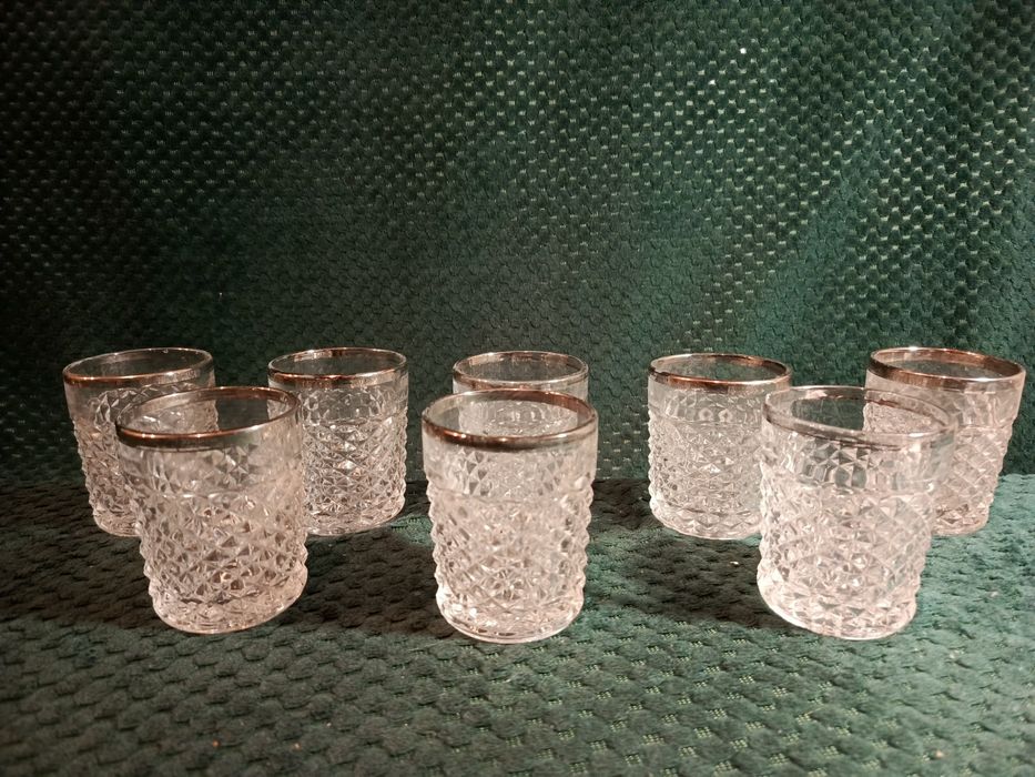 Zestaw 9 szklanek kryształowych