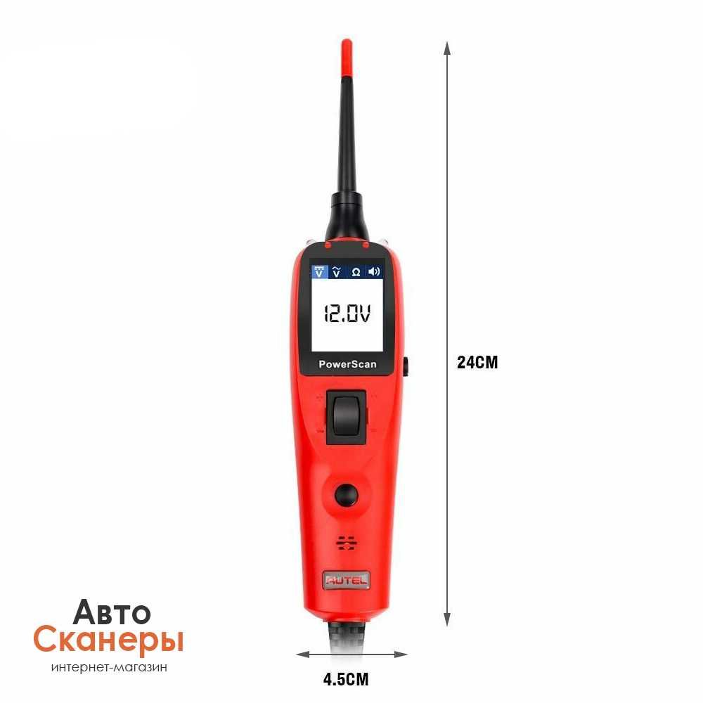 Автомобильный тестер цепи Autel Powerscan PS100