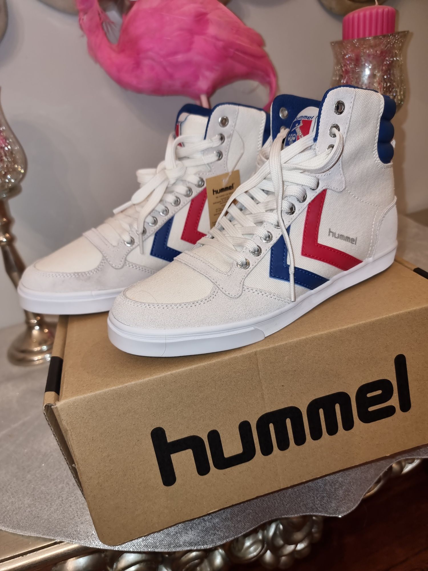 Sneakersy wysokie HUMMEL skóra i materiał r 37 nowe