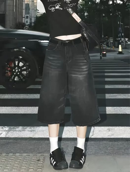 Широкі джинсові шорти Жіночі джинси шорти