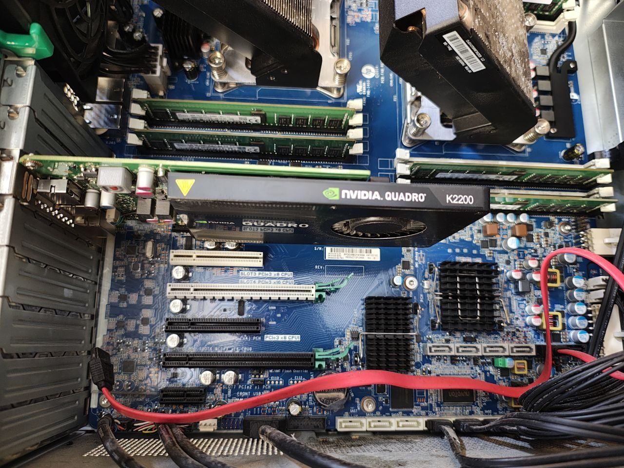 Сервер HP Z840 два процесора E5 2620v4 128gb ddr4 Nvidia qvadro k2200