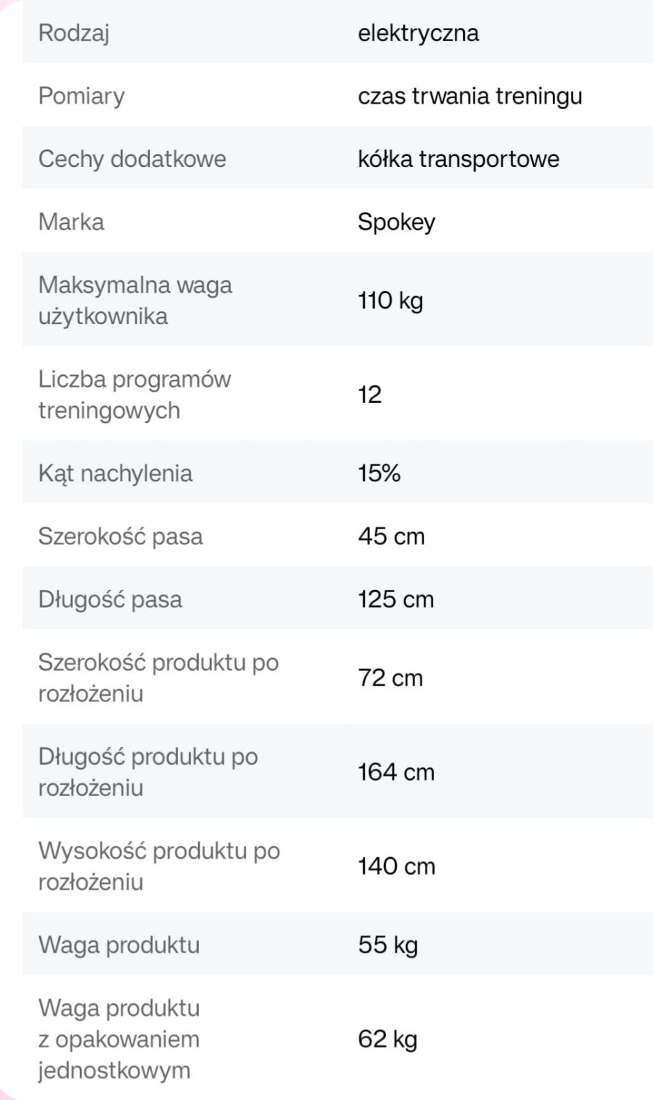 Bieżnia elektryczna składana