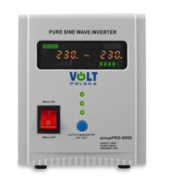 БДЖ інвертор Volt Polska SINUS PRO 800E 12/230V 500/800W чистий синус