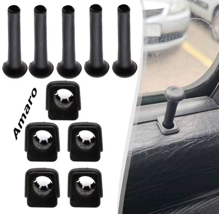 5 Encaixes/Roscas/Pins Trancas de Porta Volkswagen Golf MK2, MK3|NOVAS