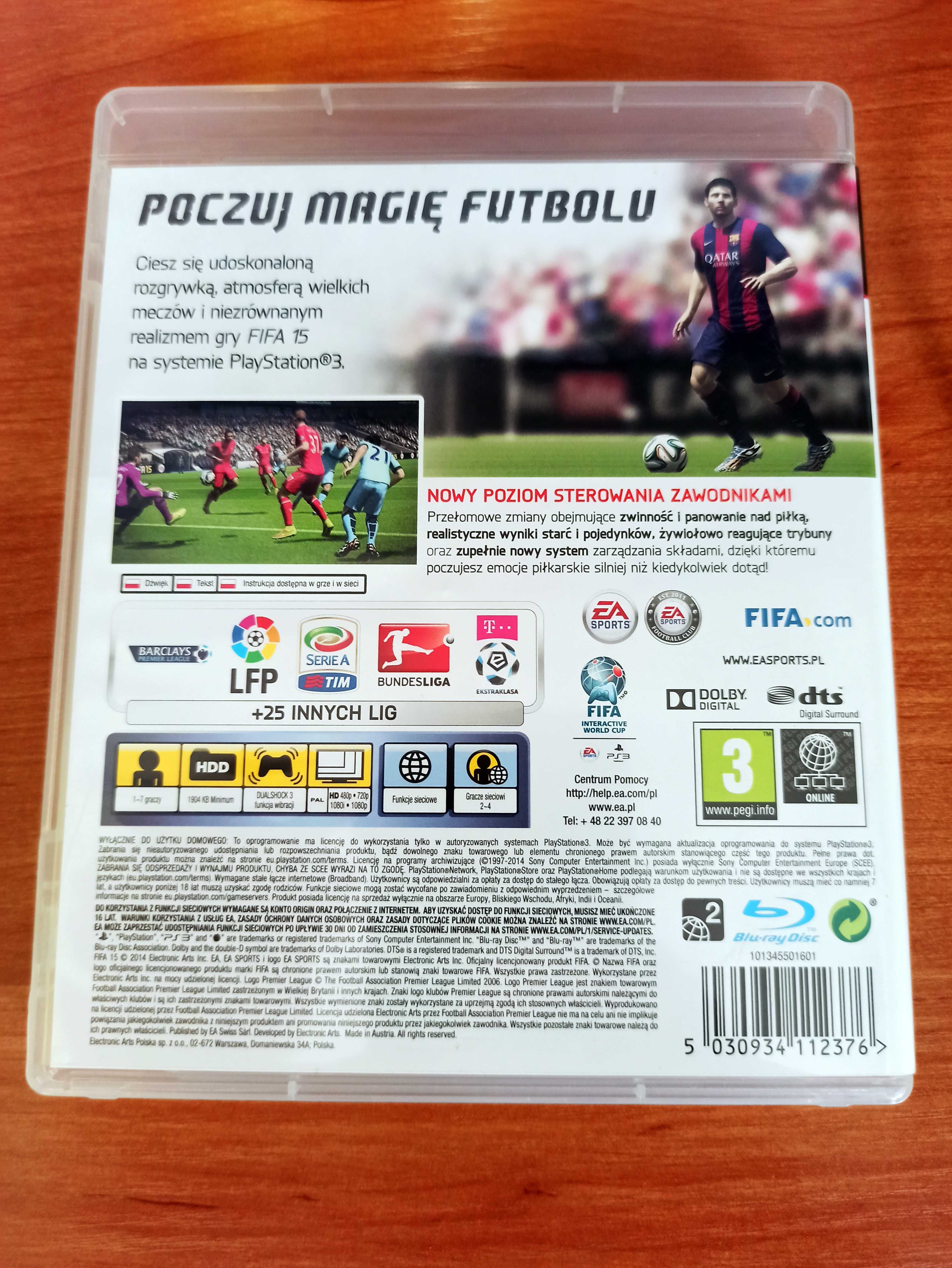 Gra FIFA 15 na platformę PlayStation 3