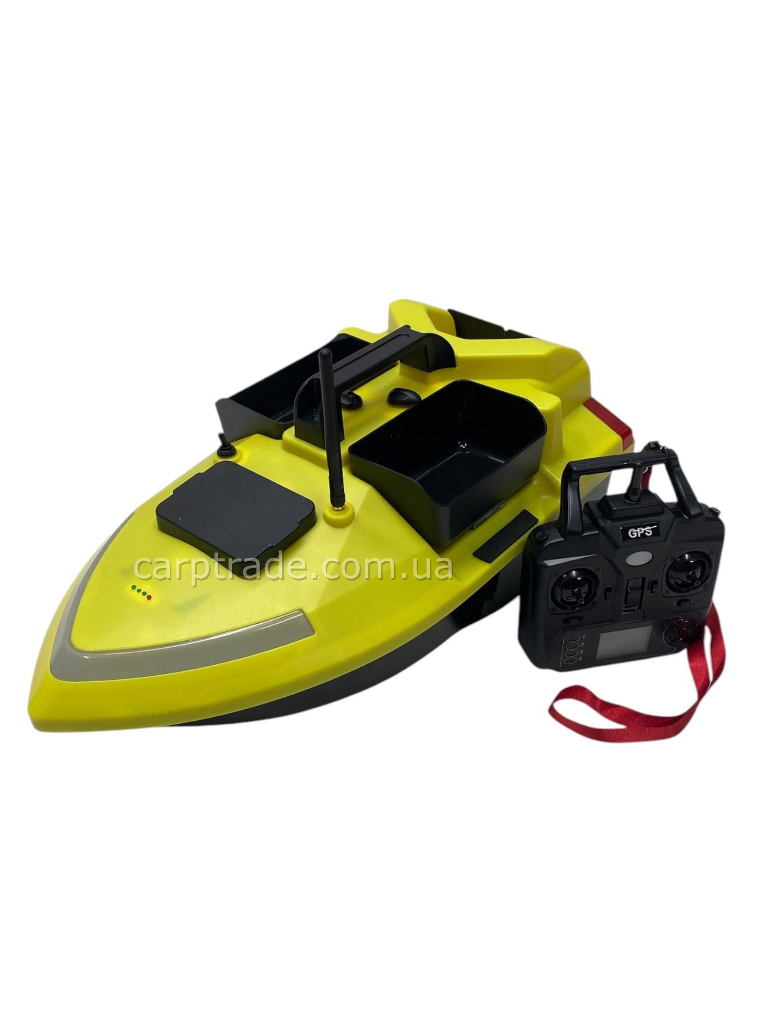 Короповий кораблик Hirisi V020 GPS жовтий з ехолотом Lucky FF918-C