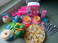 Лот игрушек - посудка, холодильник Шопкинс shopkins фрукты кухня пица