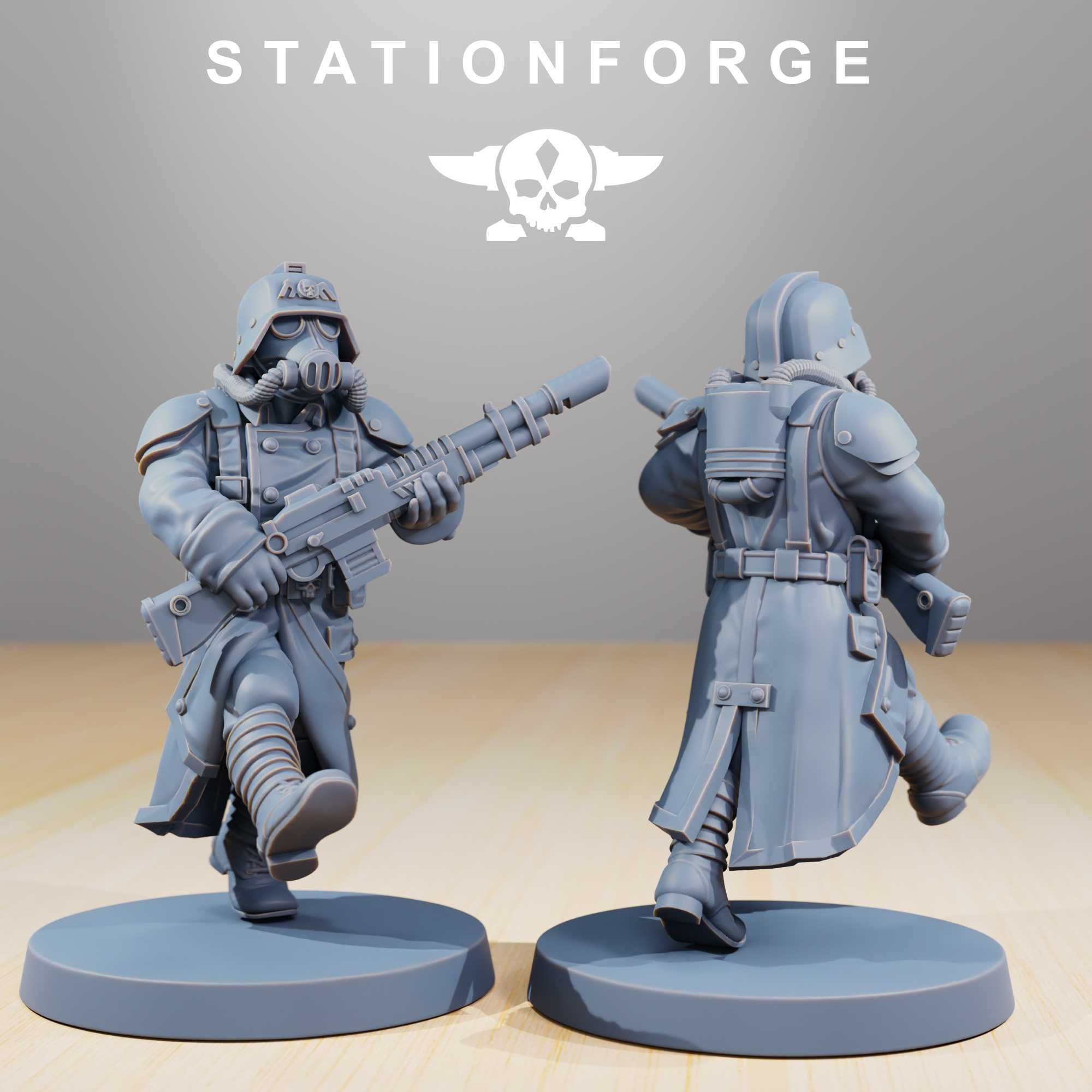 Station Forge - GrimGuard - Marching Poses