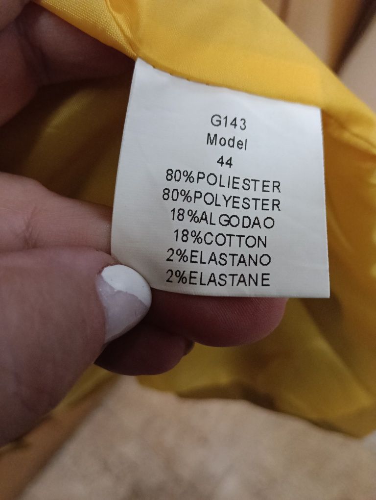 Gabardine Giolli Fashion mostarda