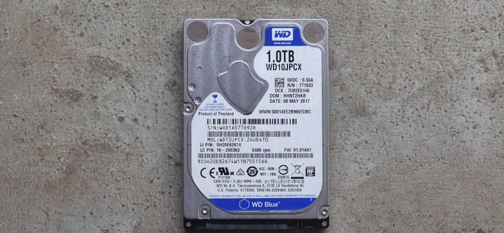 Dysk twardy WD HDD 1TB 2,5" 5400rpm