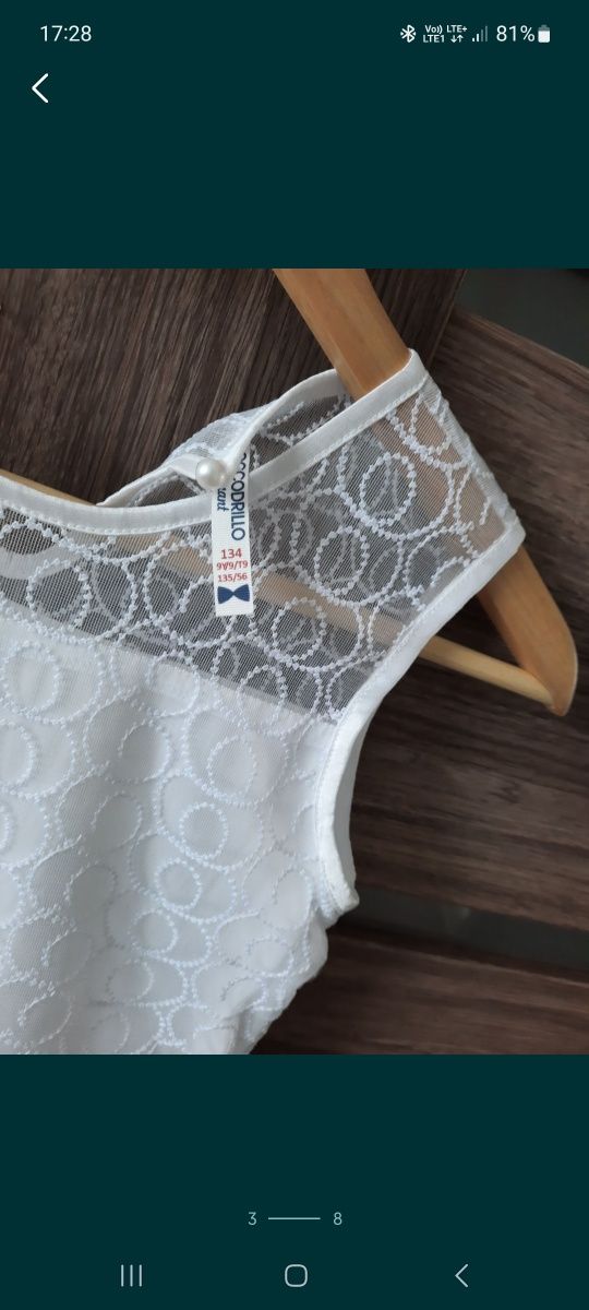 Komplet komunijny piękny. Spowiedź.  Rozmiar 140/146