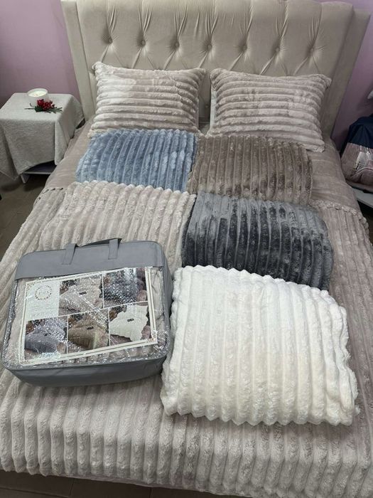 Велсофтні тепленькі плюшеві комплекти білизни Королівський Шарпей Діма