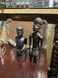 Casal Busto Maconde Moçambique 32 cm Anos 60