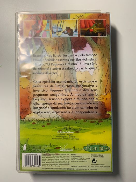 Cassete de vídeo VHS O PEQUENO URSINHO de Maurice Sendak