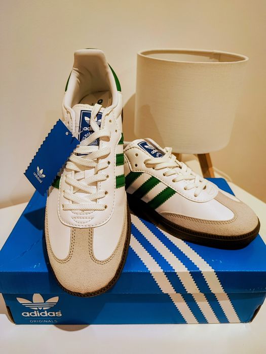 Sapatilhas Adidas Samba branco & verde - Novas