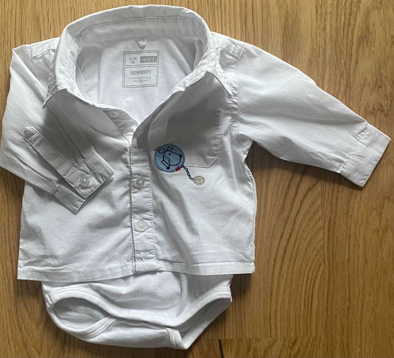 Name It body na ok. 50-56 cm, 0-1m b. db. - stan dla małego eleganta