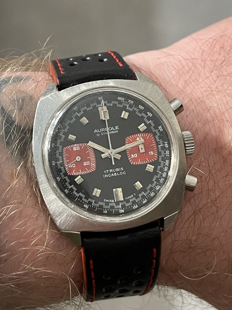 Zegarek Aureole Chronograph by Synchron unikat po serwisie